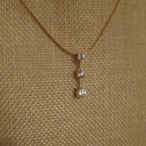 Avon Gold Necklace with Silver Accents